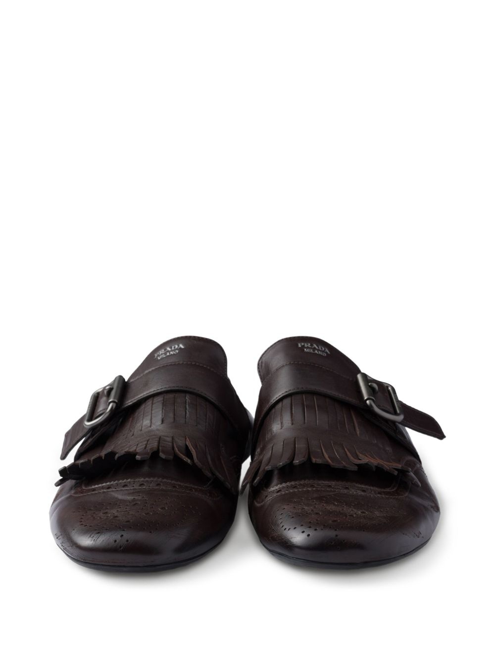 fringed monk-strap loafers - 5