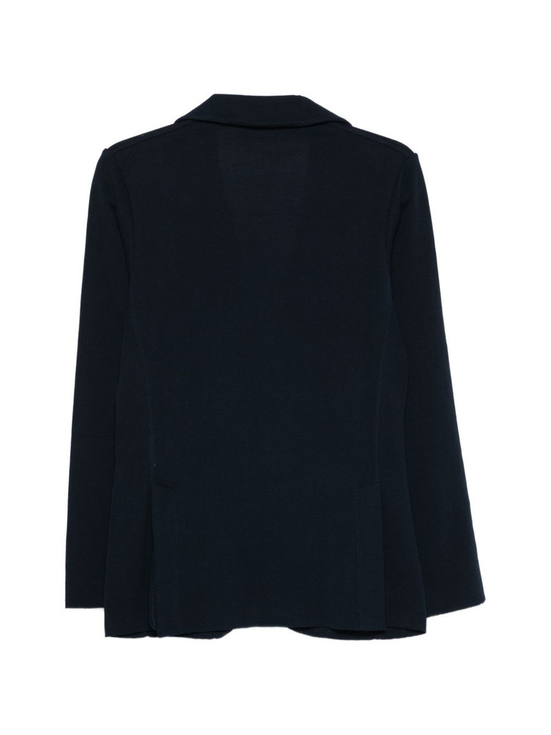 LARDINI brooch knit blazer outlook