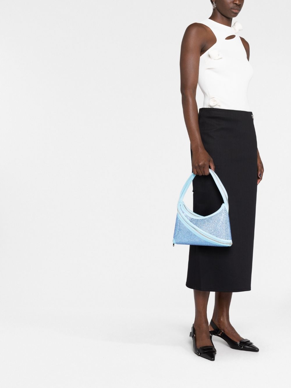 crystal-embellished shoulder bag - 2
