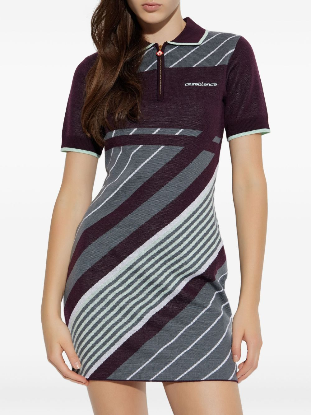 striped polo dress - 3