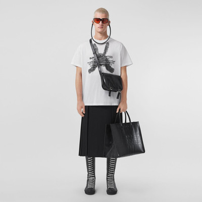 Burberry Montage Print Cotton Oversized T-shirt outlook