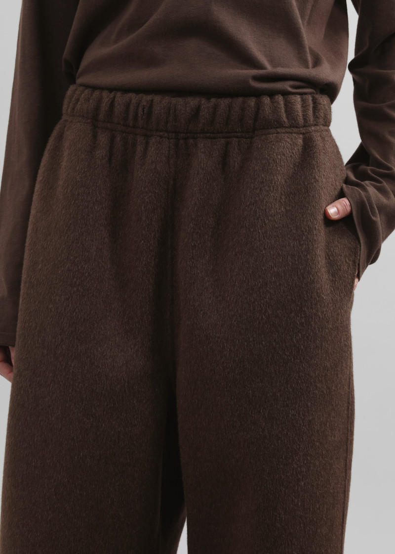 Delancey Wool Joggers - Brown Melange 4