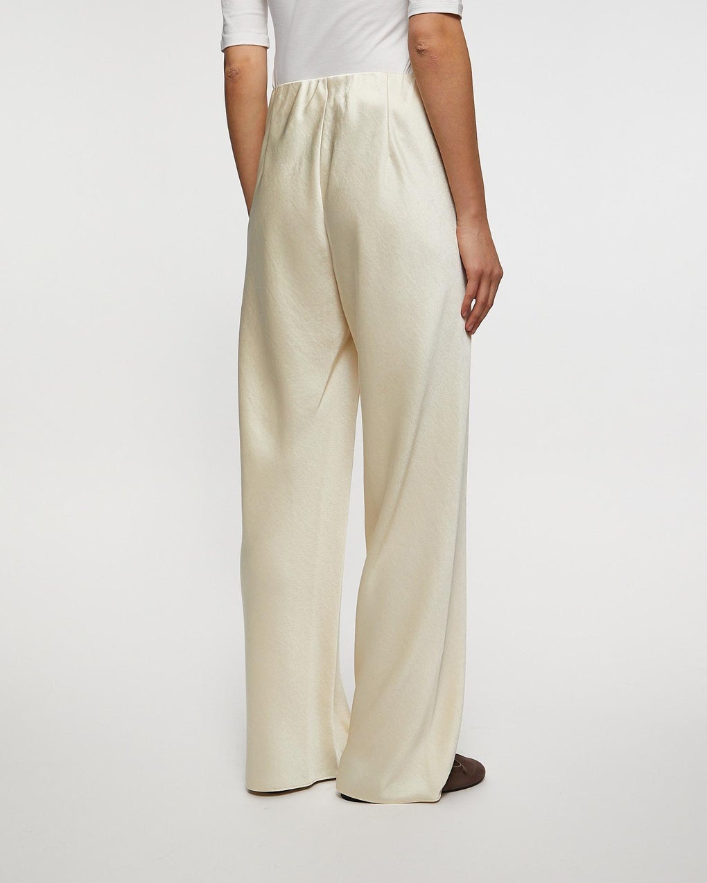Trousers High Waist  Fluid Bias Pant Bone - 4