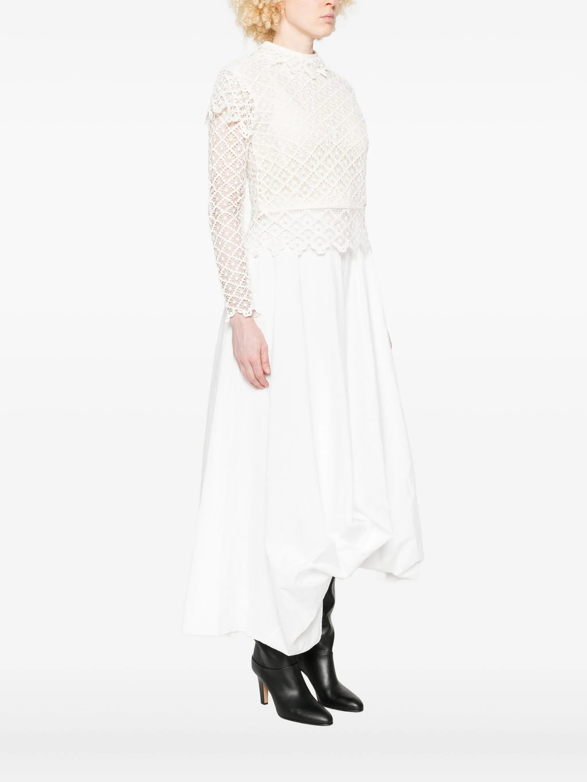 Isabel Marant Lace-pattern Long-sleeve Top - 3