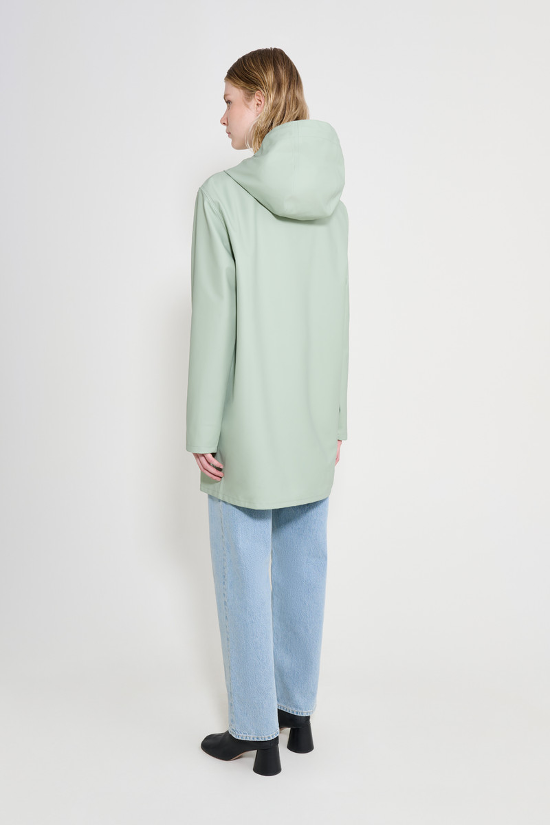 Stockholm Lightweight Raincoat Sage 3