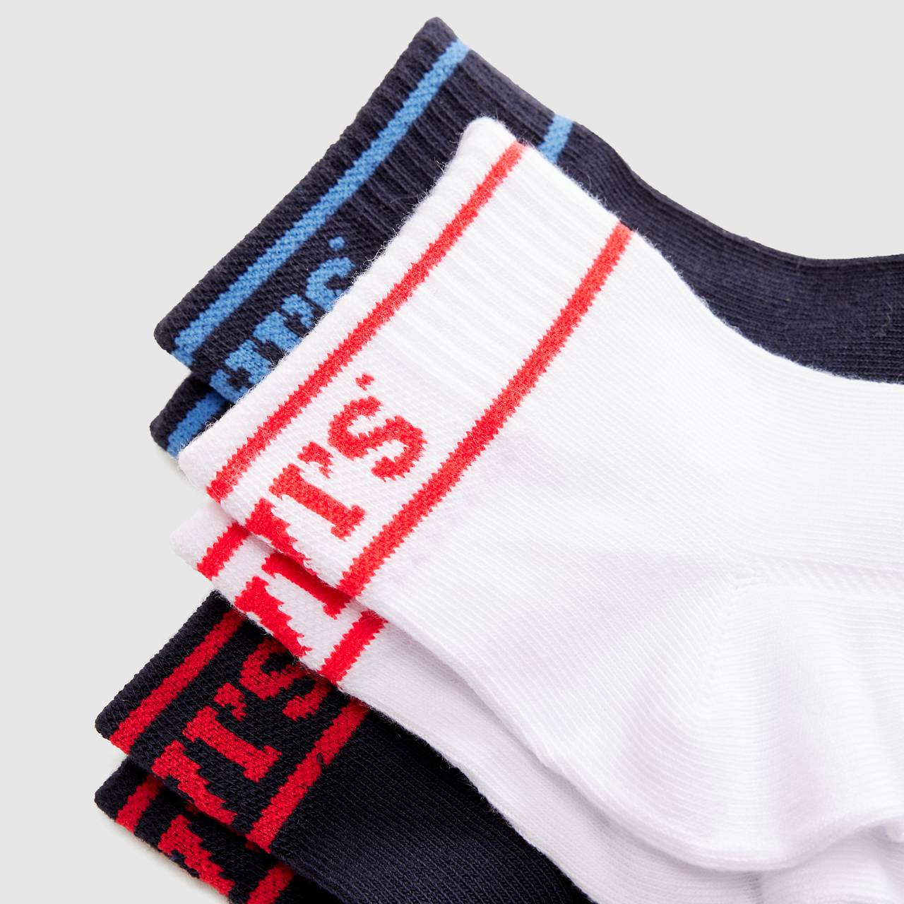 MID CUT COLLEGIATE LOGO SOCKS (3-PACK) - 3