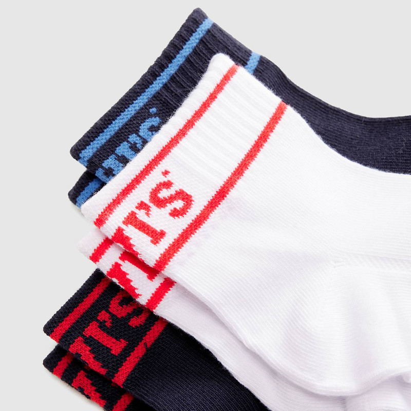 MID CUT COLLEGIATE LOGO SOCKS (3-PACK) 3