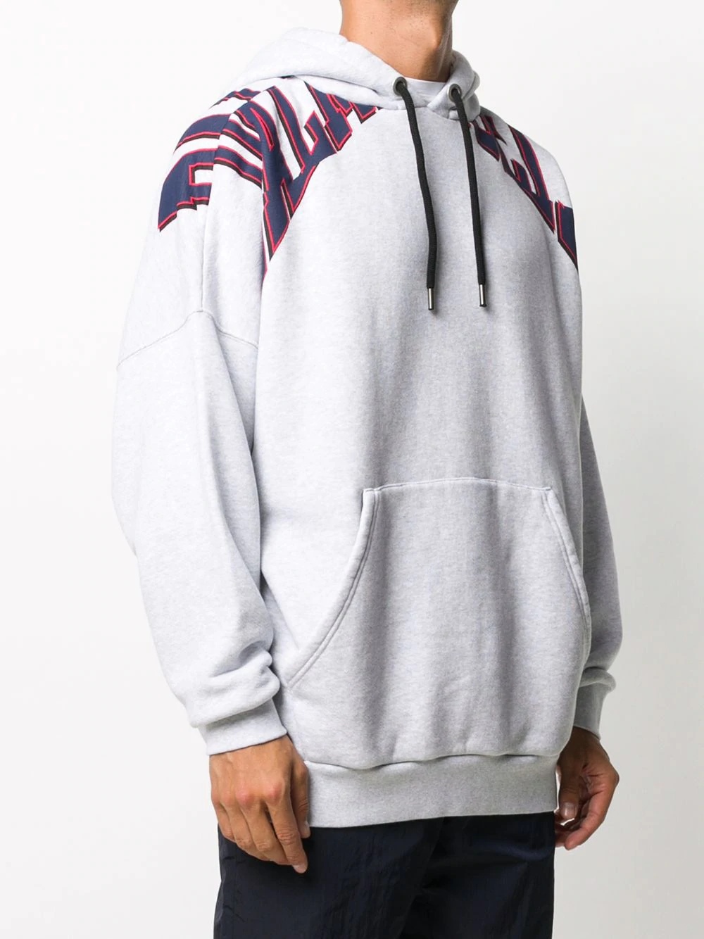 logo-print hoodie - 3