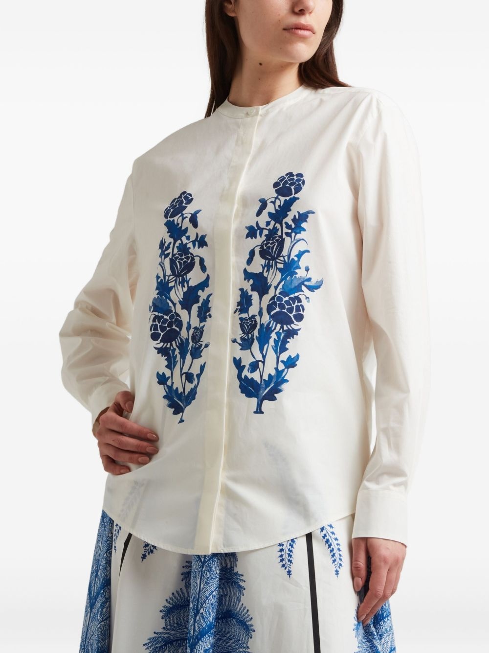 floral-print shirt - 4