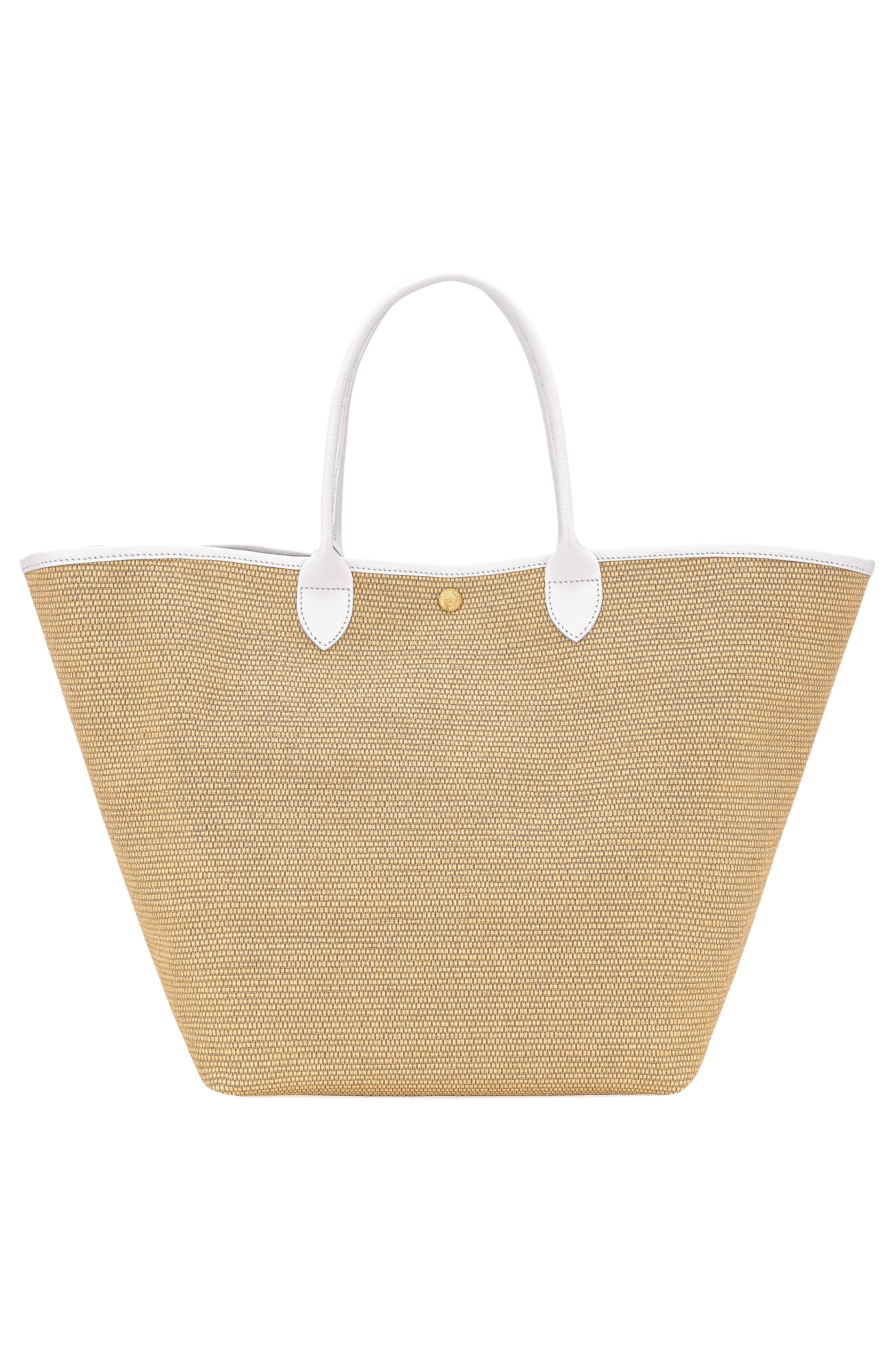 Longchamp Large Le Pliage Panier Ceramique Tote in White at Nordstrom - 3