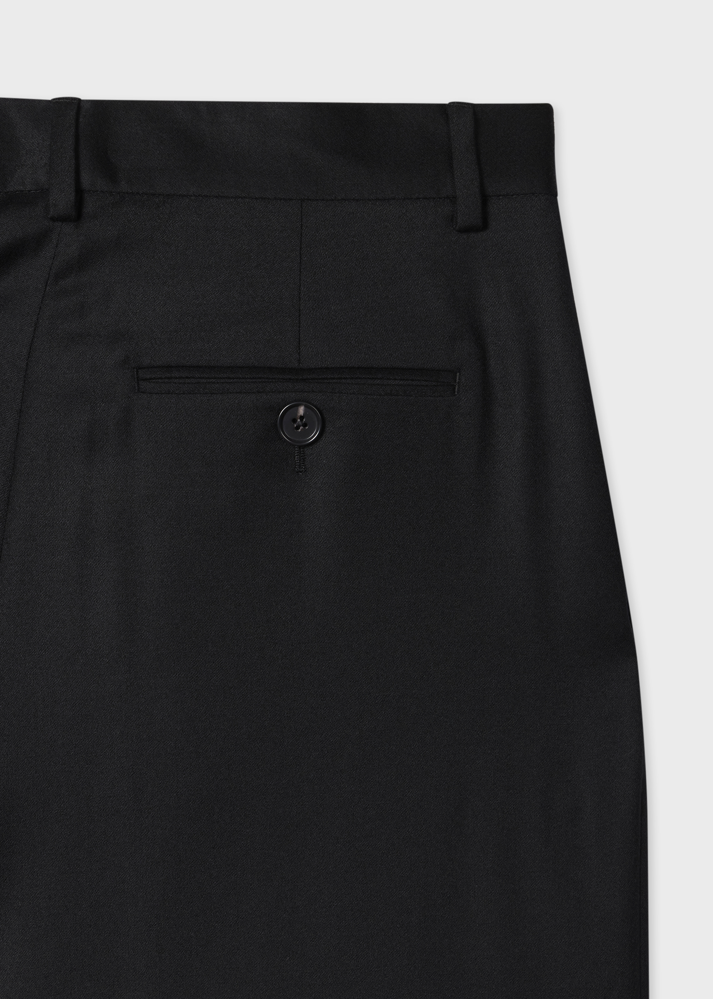 Women's Black Flannel Double-Breasted Suit - 6