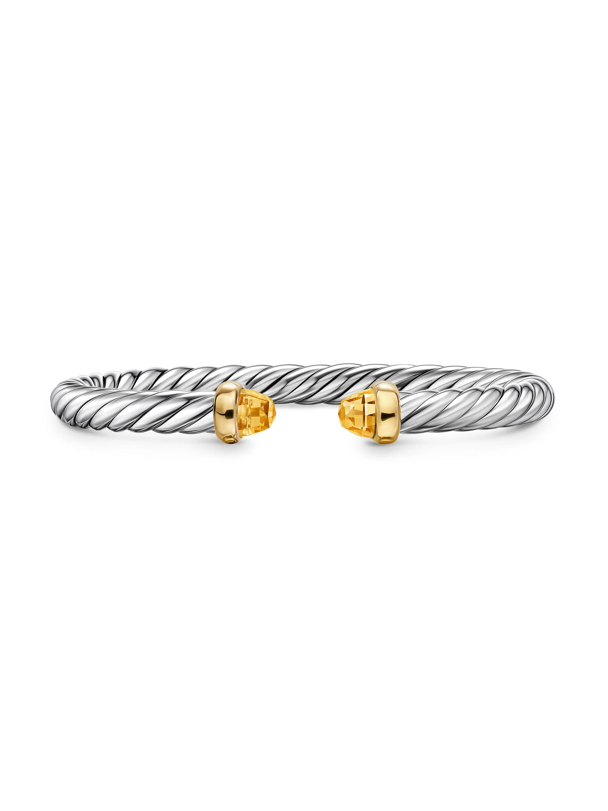 Women's Cable Flex Bracelet in Sterling Silver - Citrine - 1