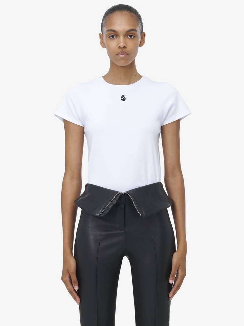 Alexander McQueen Embroidered Skull T-Shirt outlook
