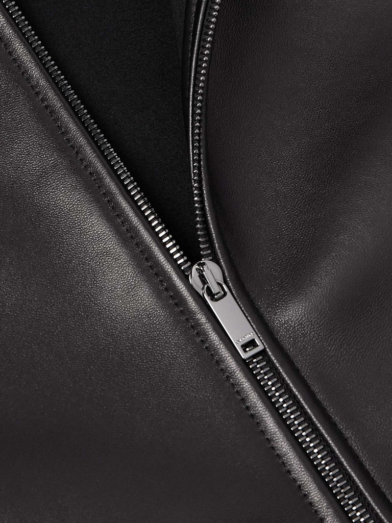 Leather Hooded Jacket 5