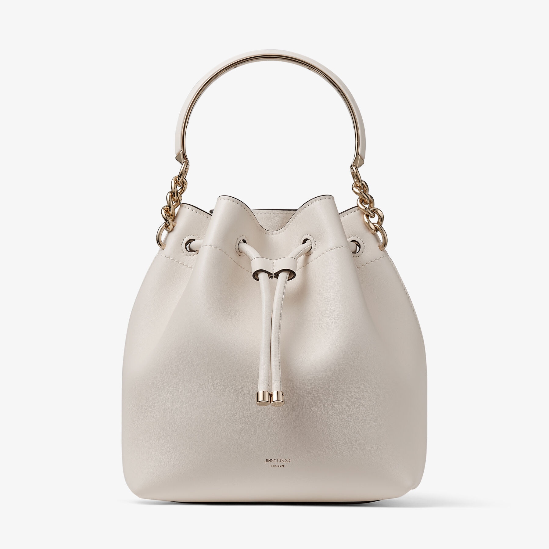 Bon Bon Bucket
Latte Soft Shiny Smooth Calf Leather Bucket Bag - 1