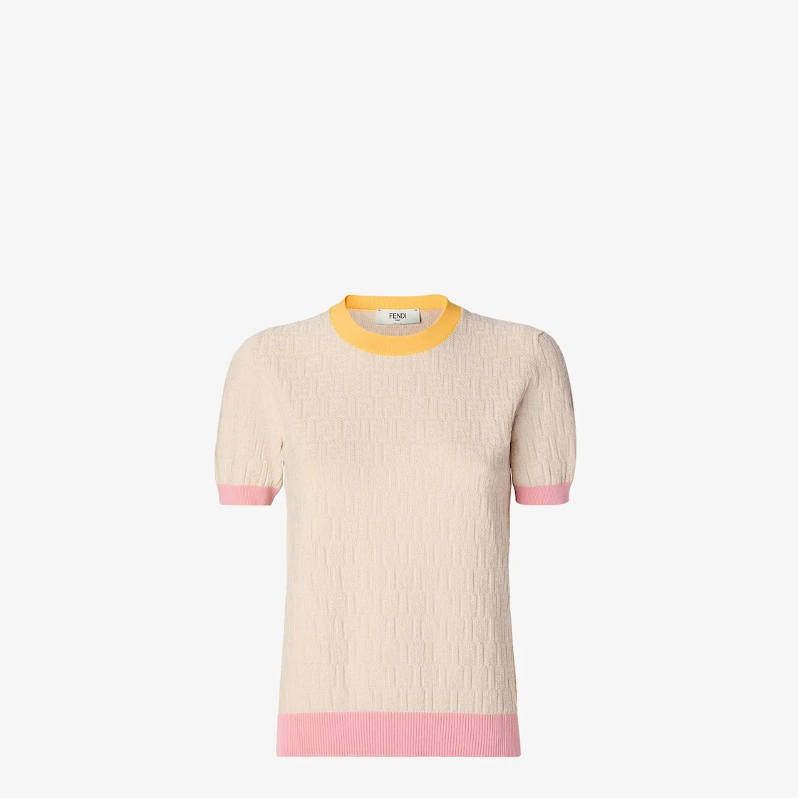 Sweater Light beige cotton and silk sweater - 1