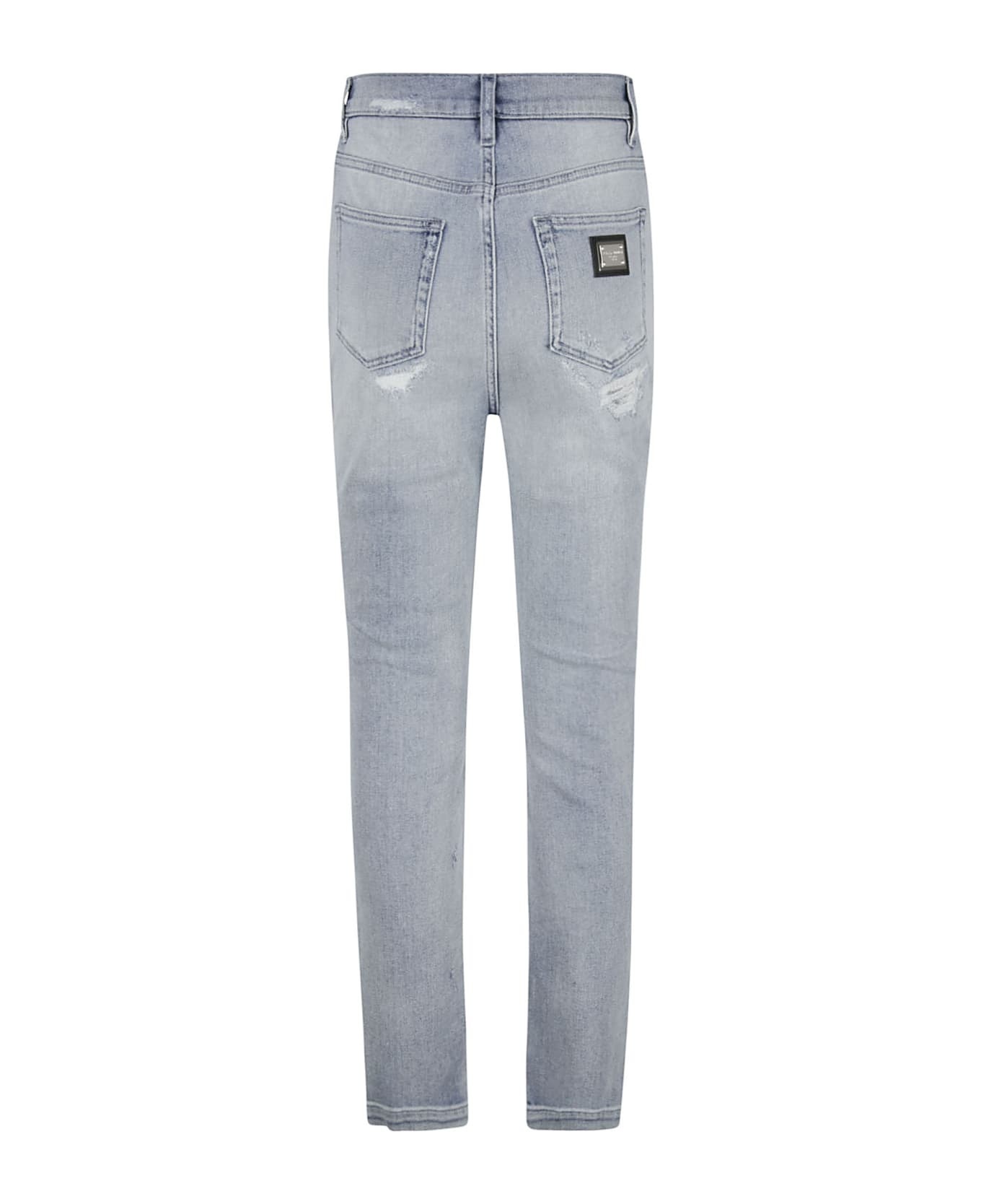 Distressed high-rise skinny jeans - 2