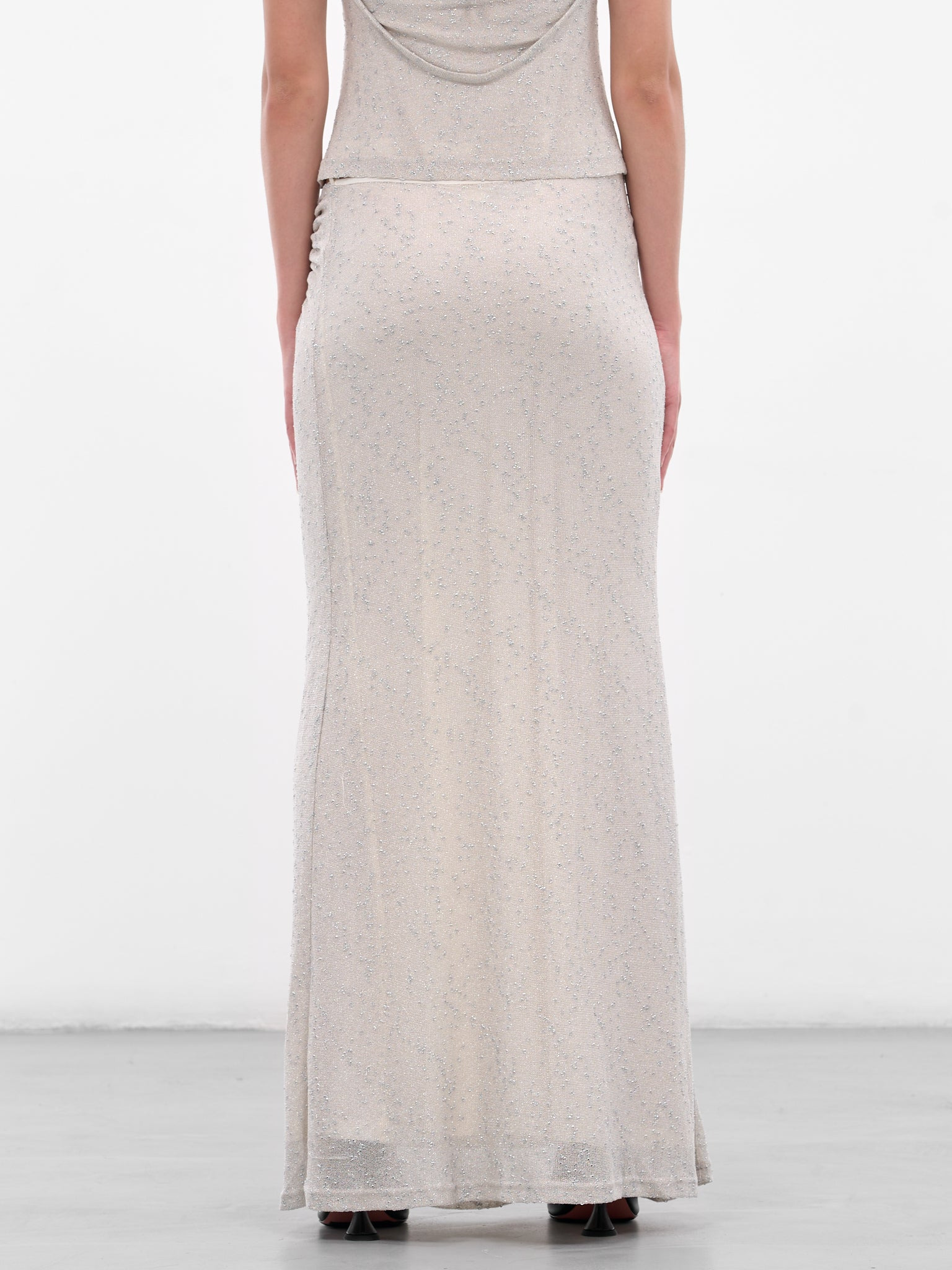 Gray Imber Metallic Looped Skirt - 3