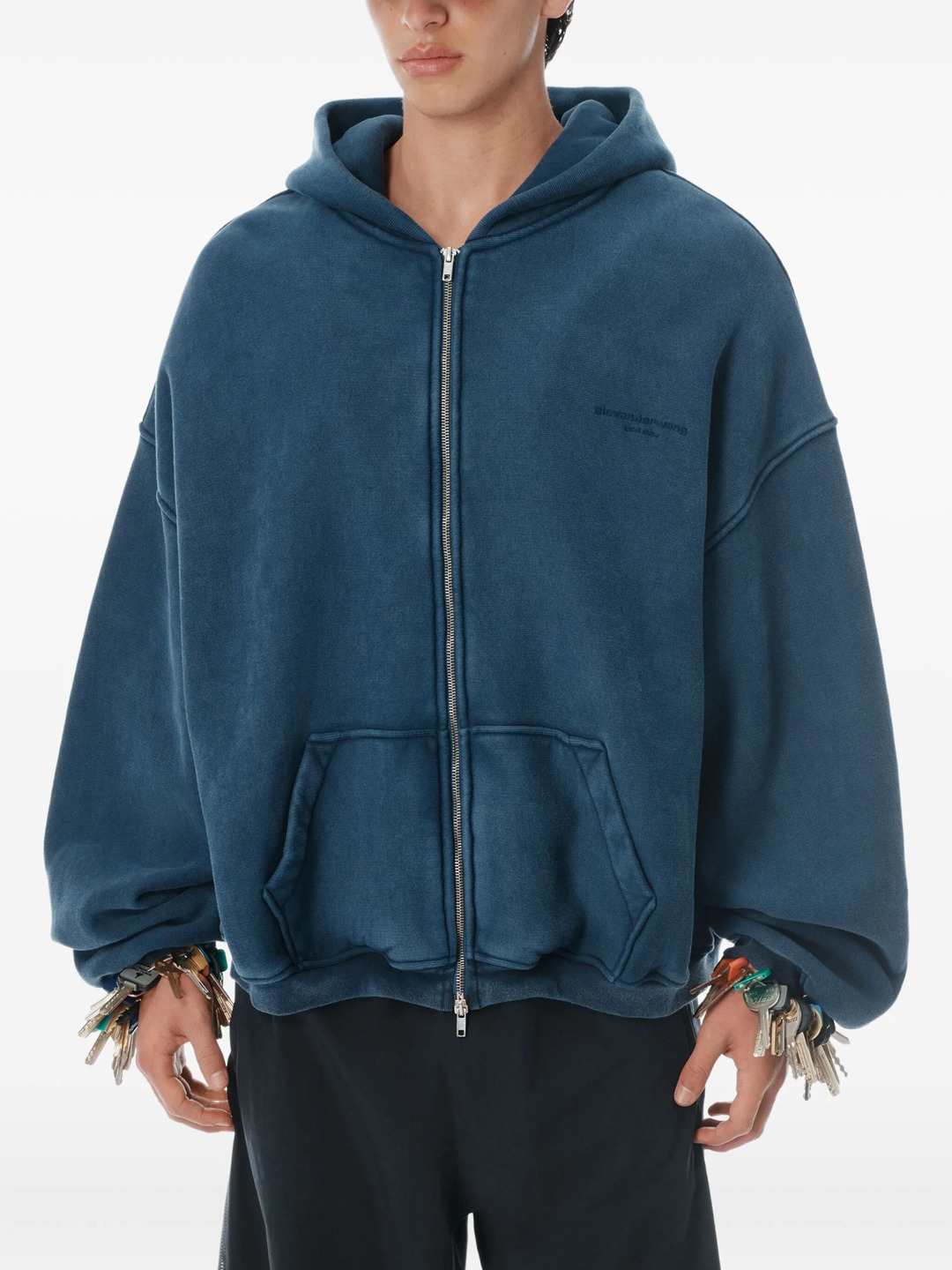 Zip Up Hoodie With Graphic Logo - 4