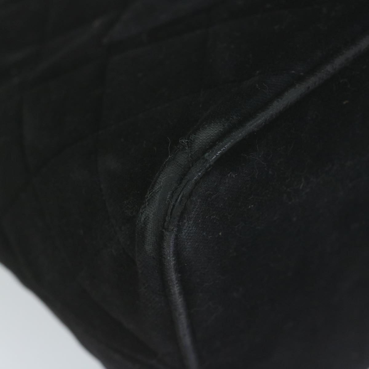 CHANEL Materasse Tote Bag Velor Standard Black CC - 9
