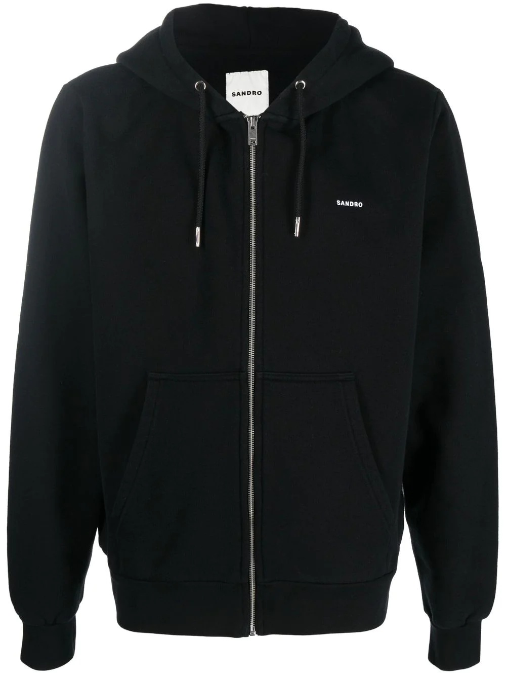 logo-print zip-up hoodie - 1