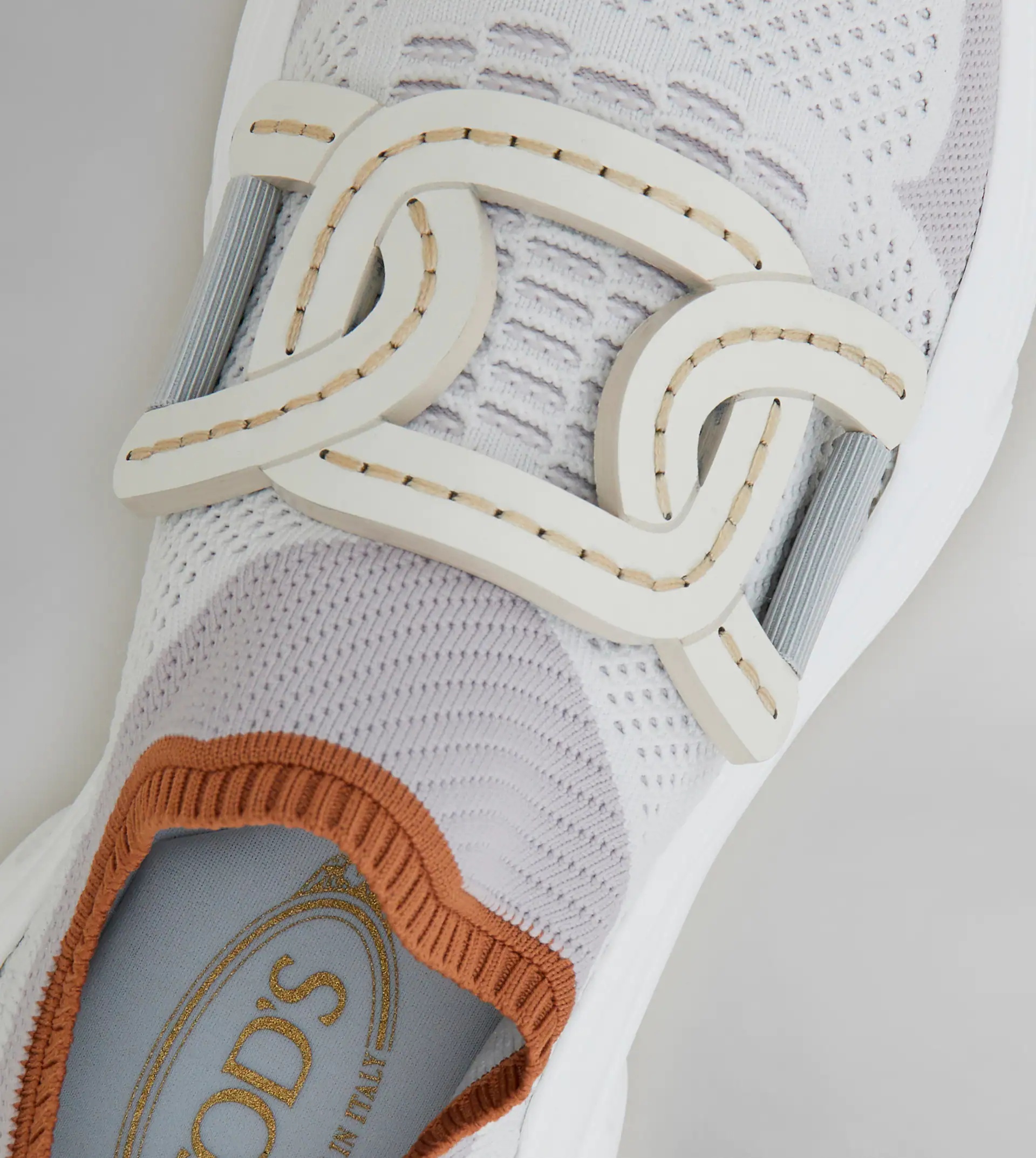 SNEAKERS IN HIGH-TECH FABRIC - WHITE, GREY - 7