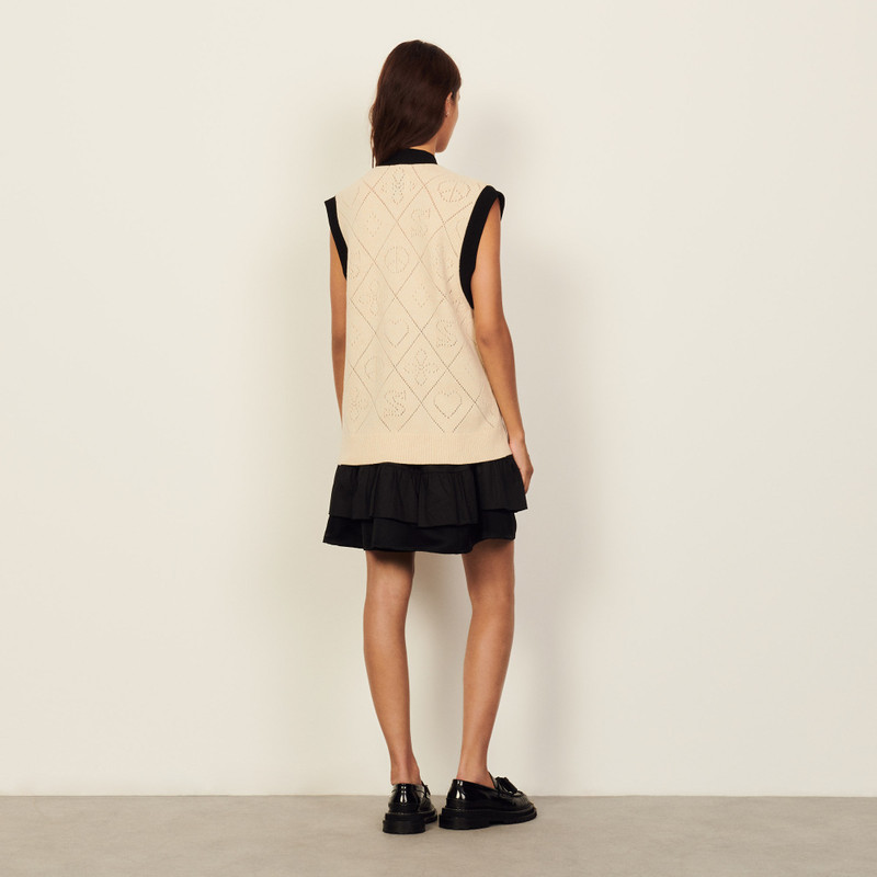 Oversized sleeveless coatigan 3