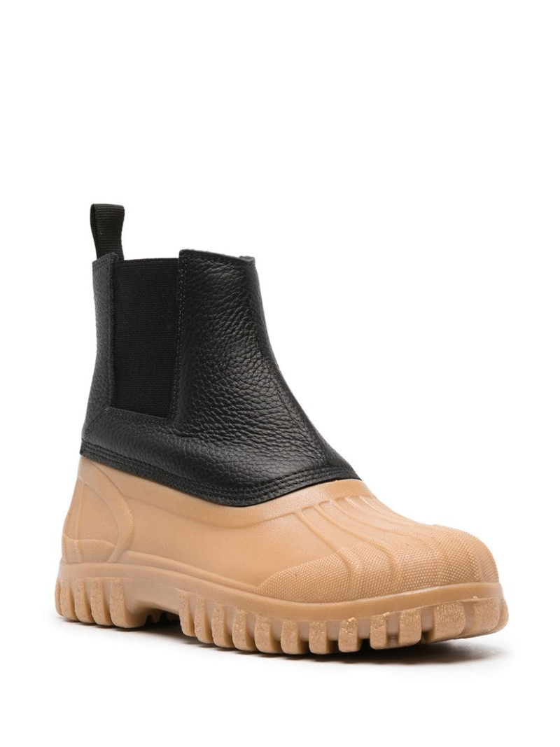 Diemme Balbi two-tone leather ankle boots outlook