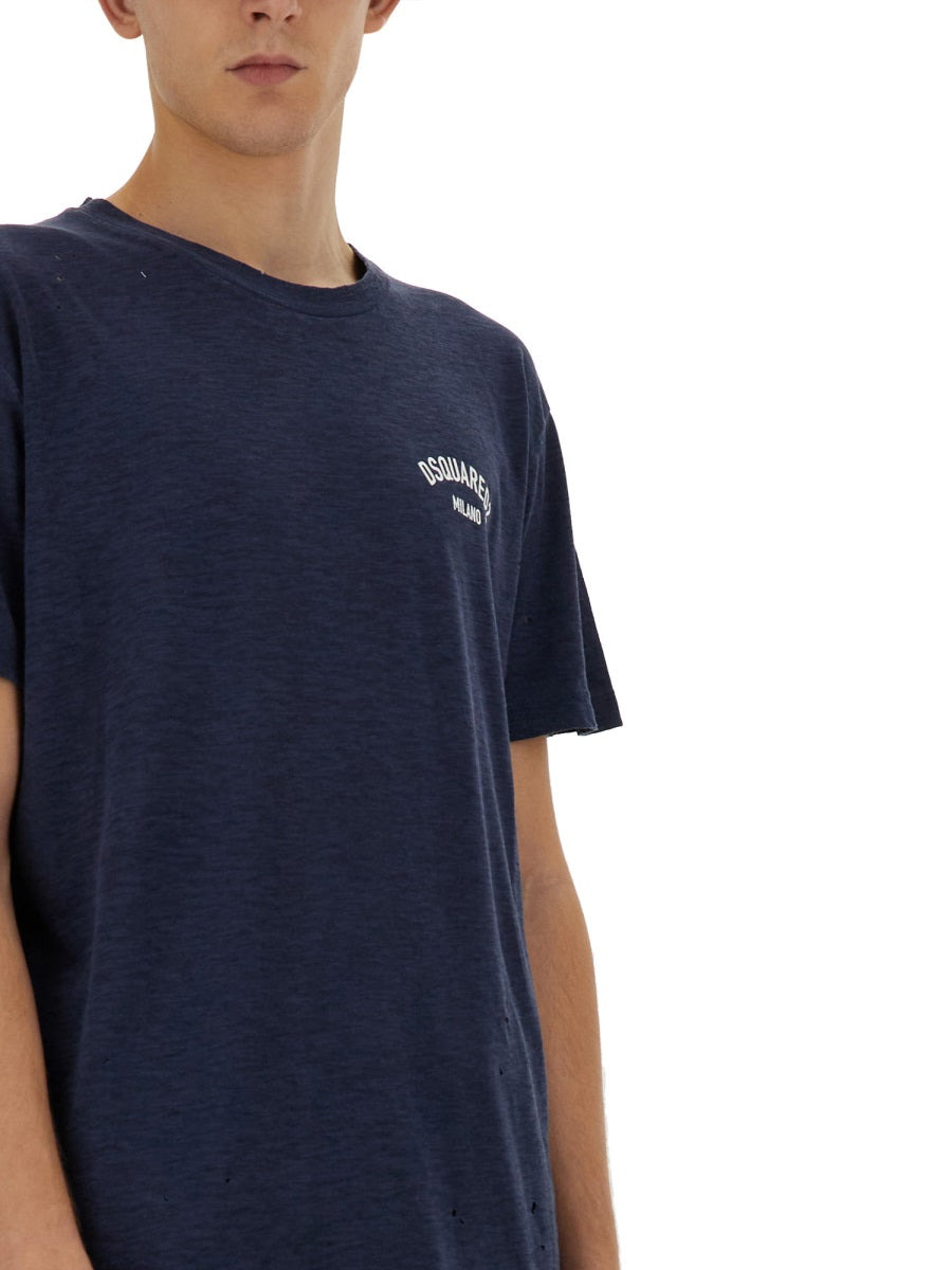 Dsquared Men T-Shirt With Logo - 4