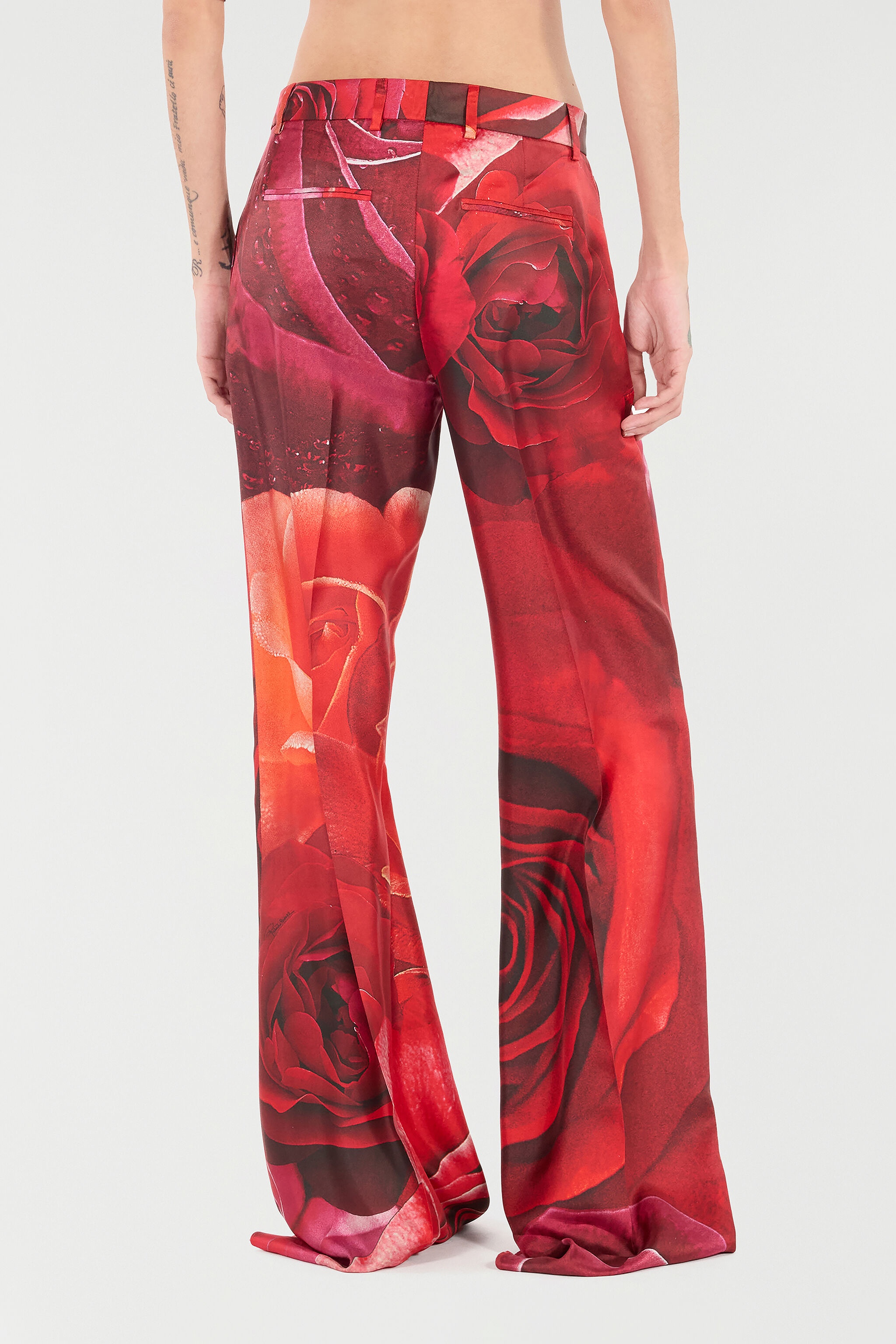 Rose-Print Pants - 4
