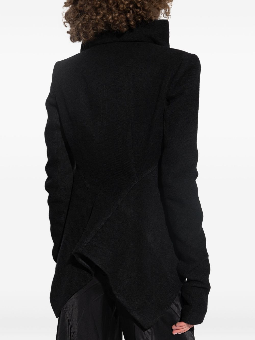 high-neck zip-front jacket - 4