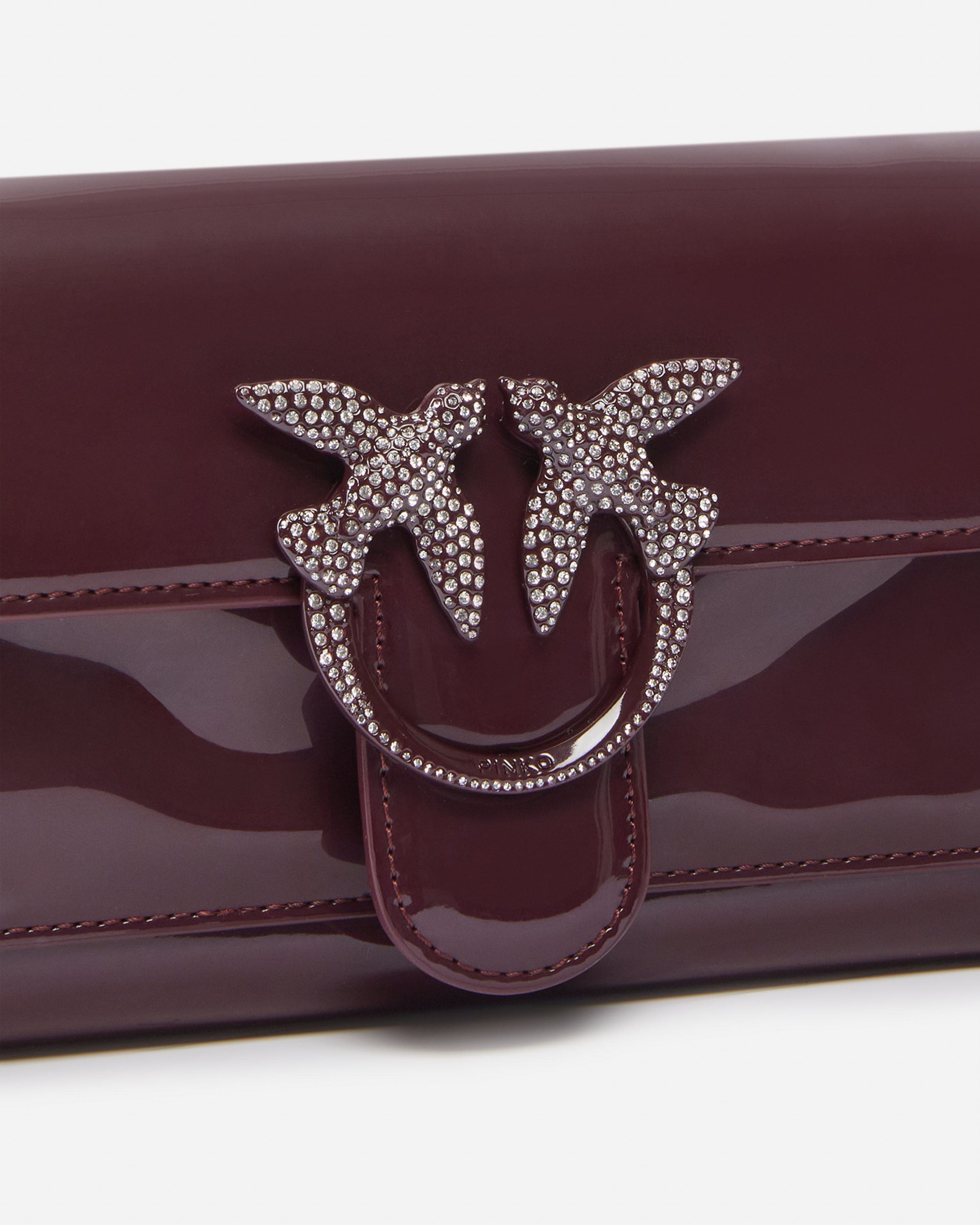 PATENT BIRD BUCKLE WALLET WITH SHOULDER STRAP - 3