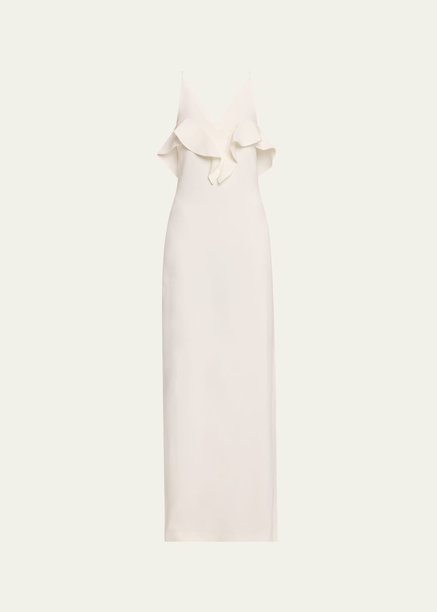 Long Ruffle Tank Dress - 1