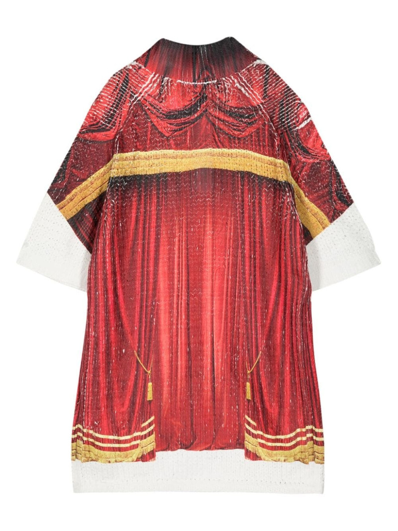 Comme des Garçons Homme Plus printed knit polo shirt outlook