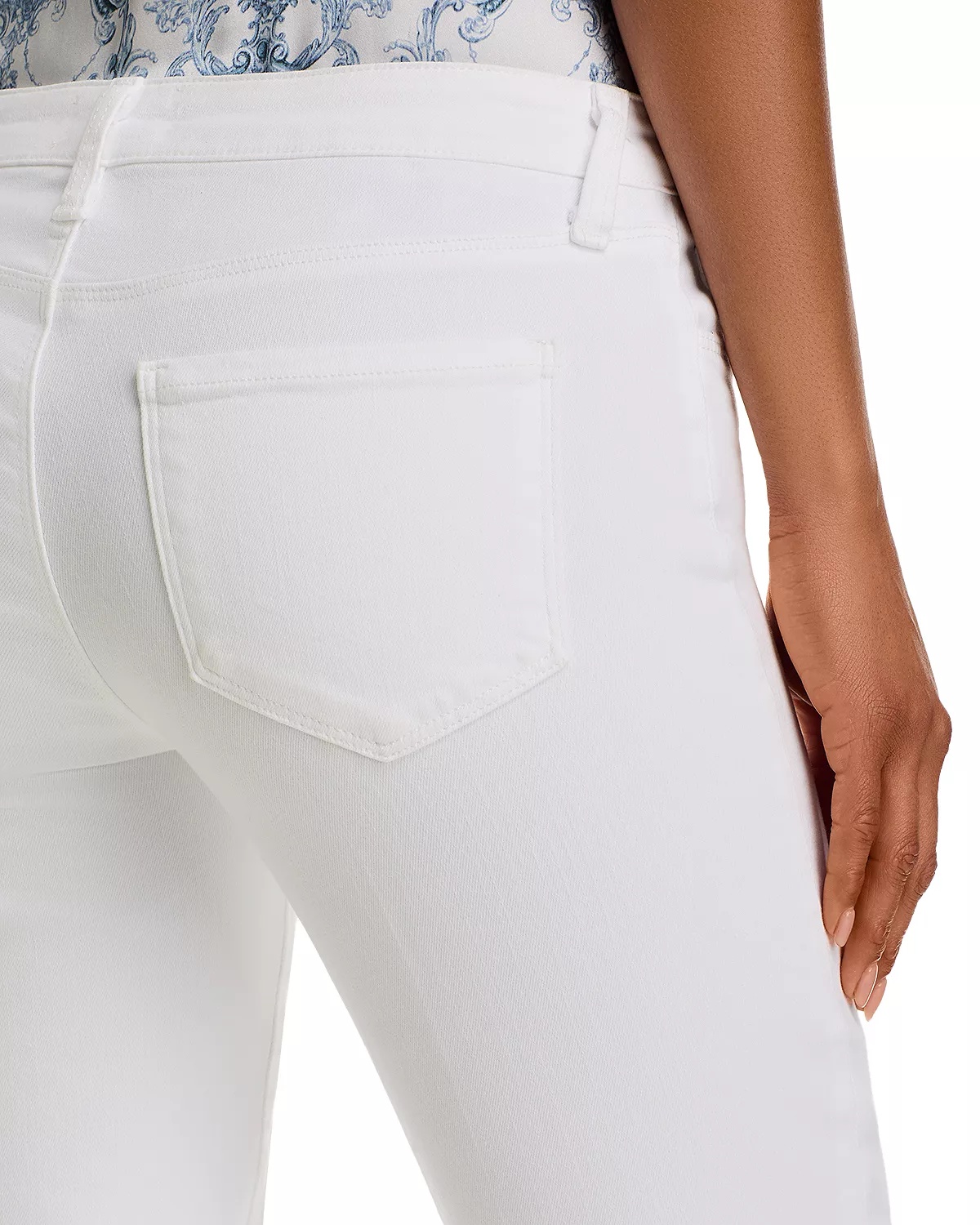 Sneeki Straight Leg Jeans in Blanc - 5