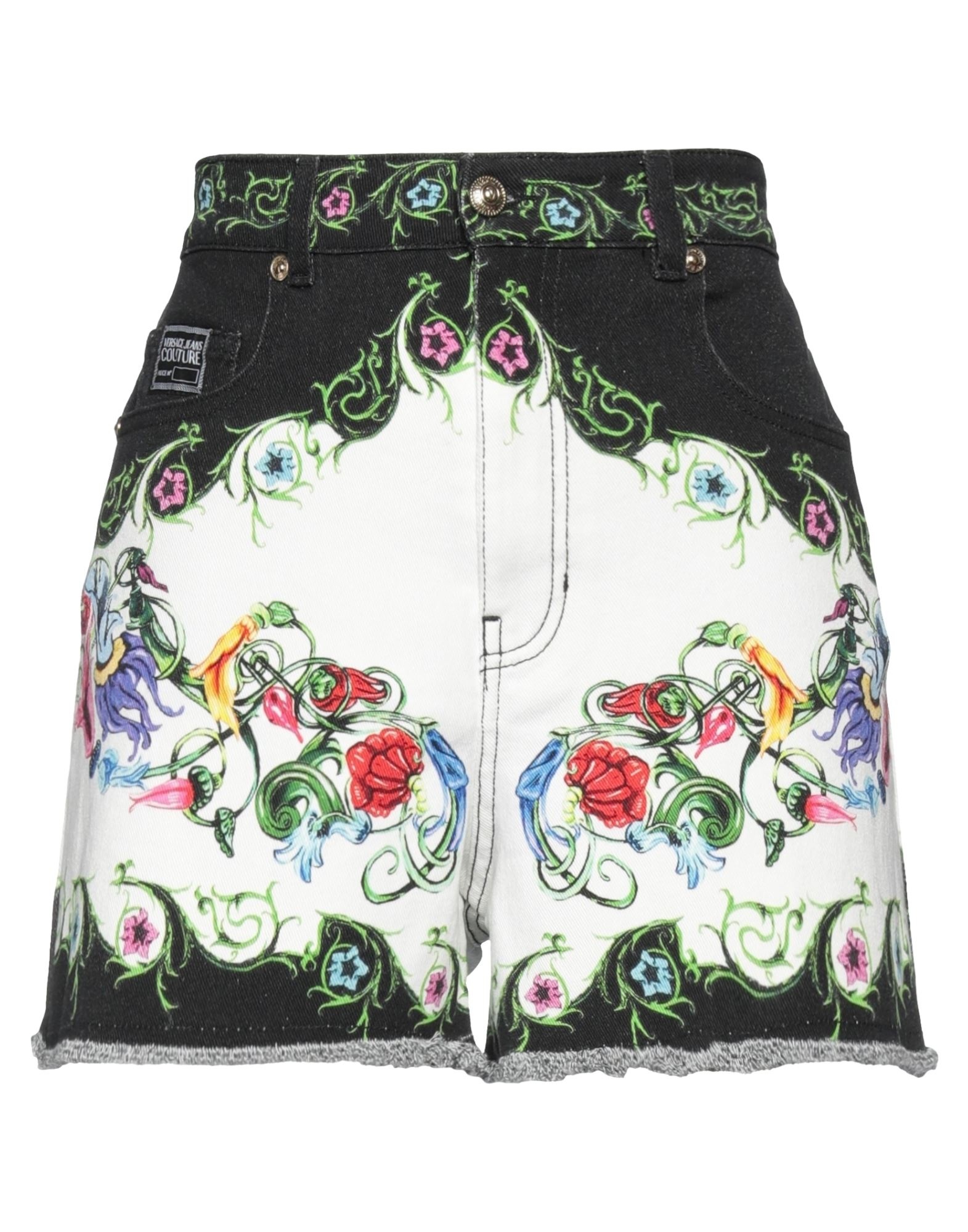 White Women's Denim Shorts - 1
