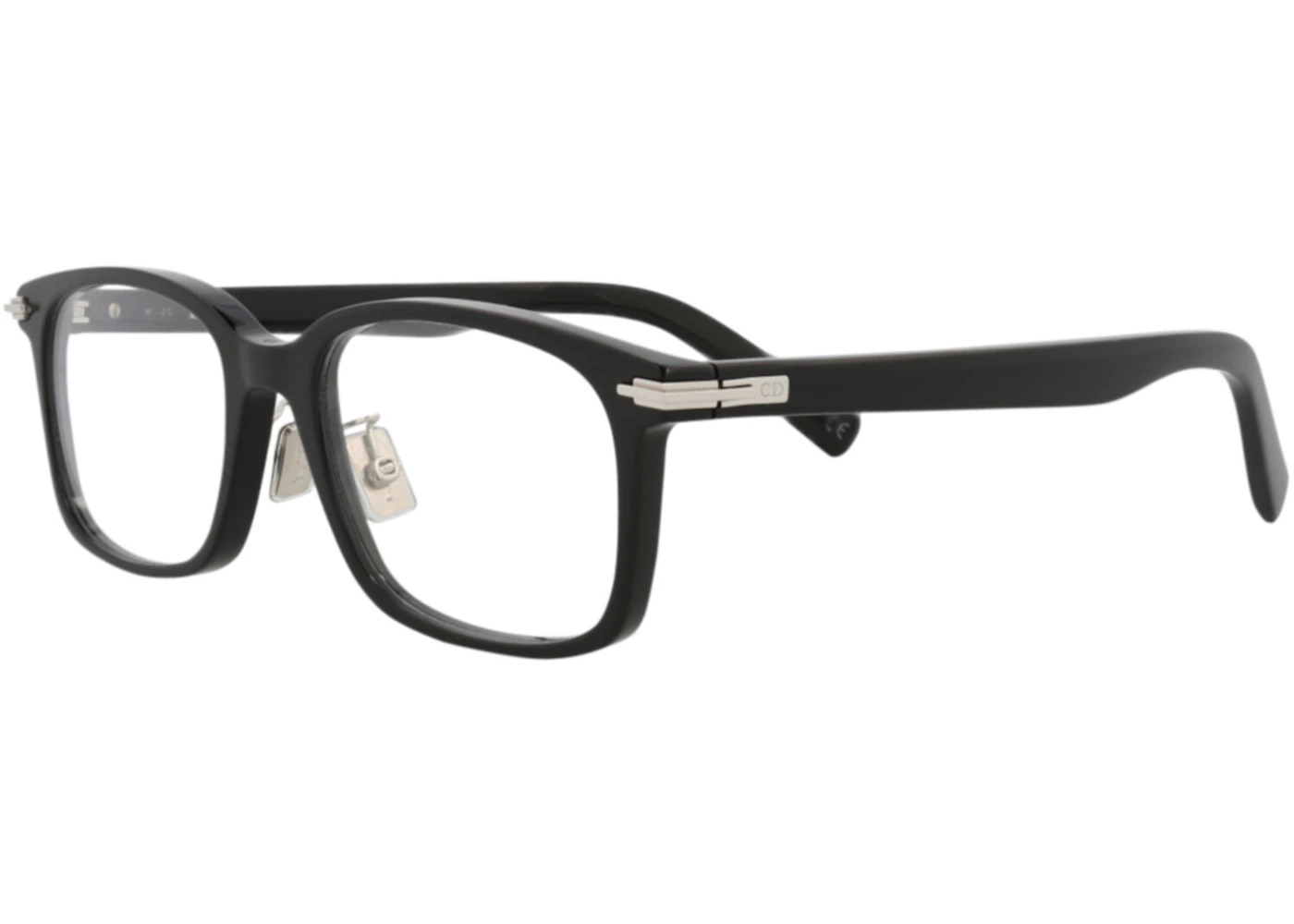 Dior Square-Frame Acetate Optical Frames Black Black Transparent (DM50008J-54-001) - 2