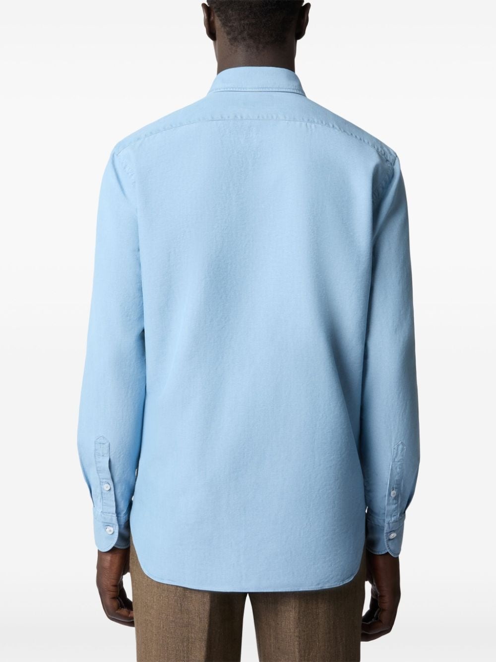 embroidered-logo shirt - 3
