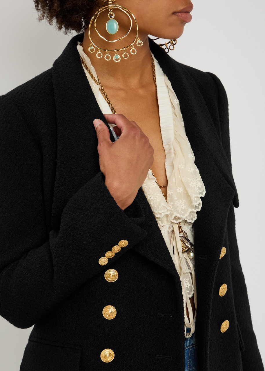 Chloe Double-breasted Bouclé Wool-blend Blazer - 5