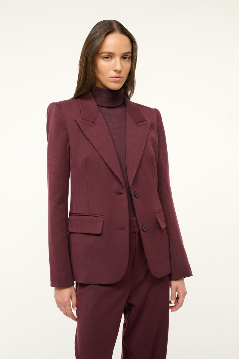 STAUD STAUD LEXINGTON BLAZER MERLOT outlook