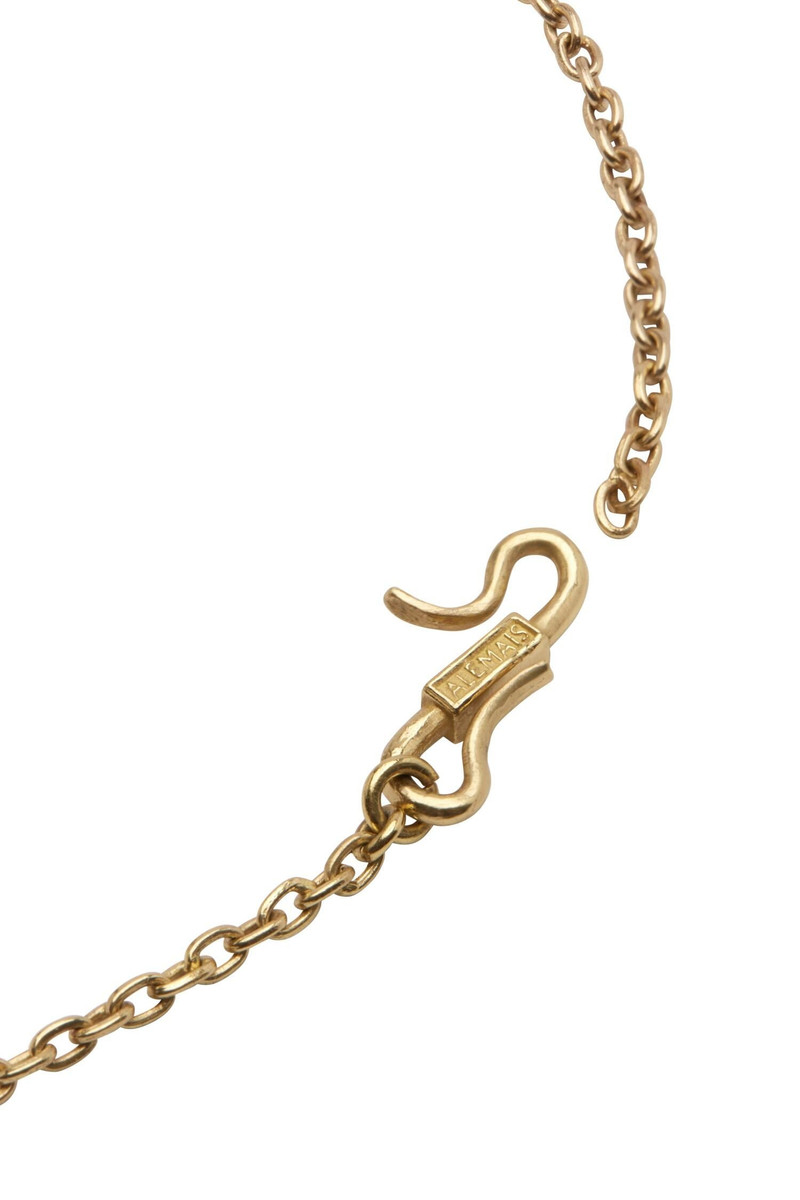 Atomic Chain Disc Pendant Necklace 3