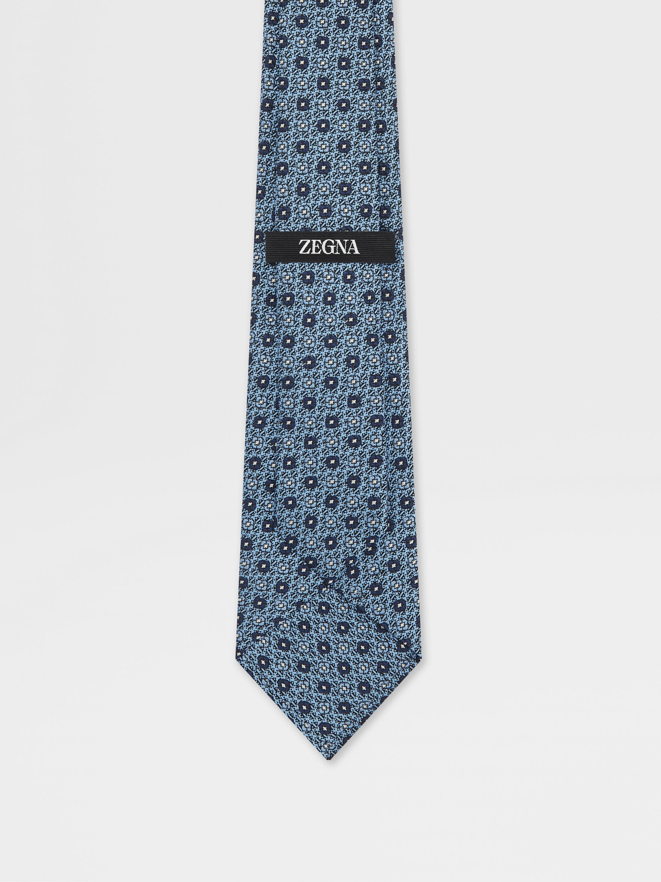 LIGHT BLUE SILK TIE - 3