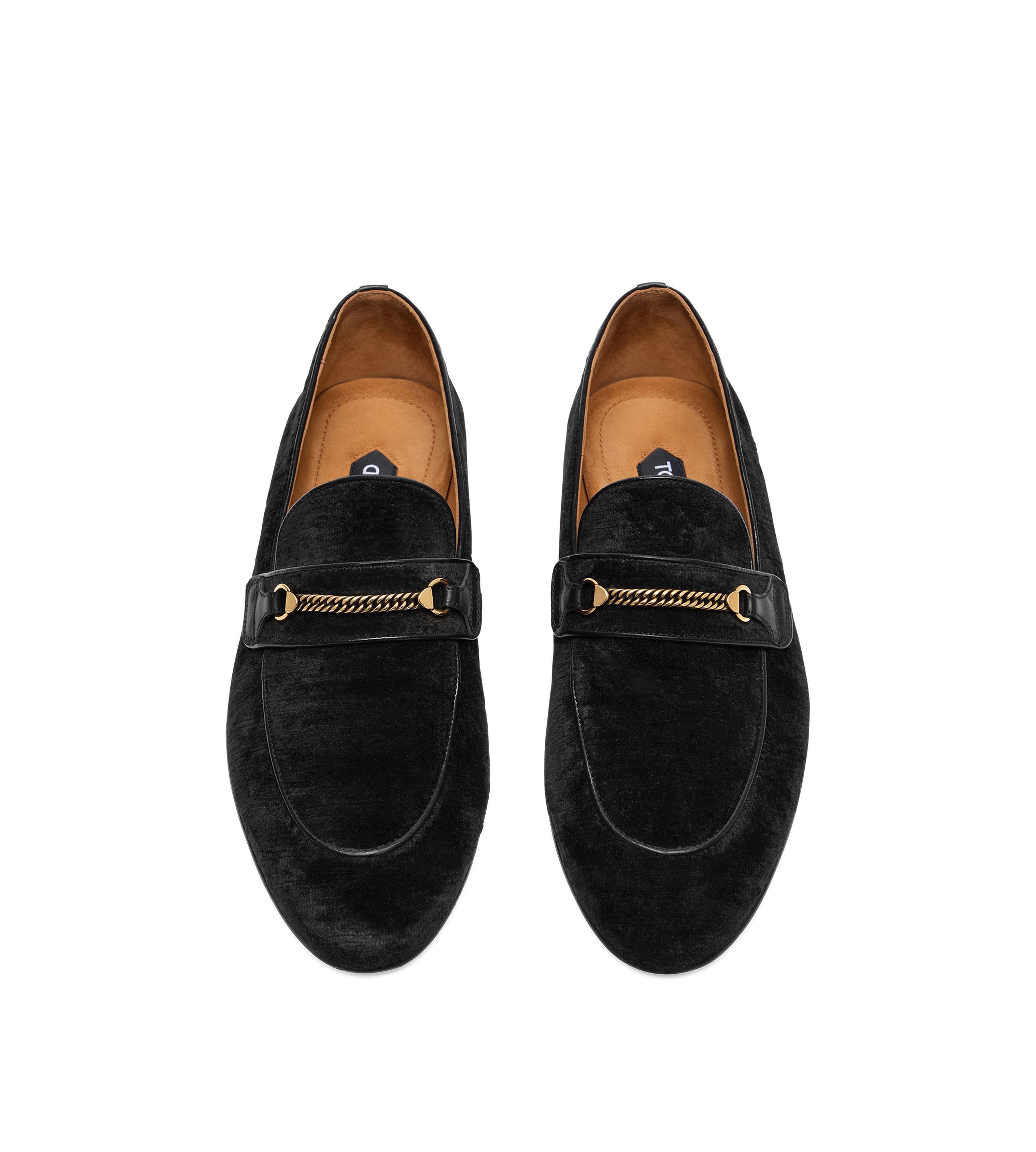 TEXTURED VELVET LIAM CHAIN LOAFER - 2