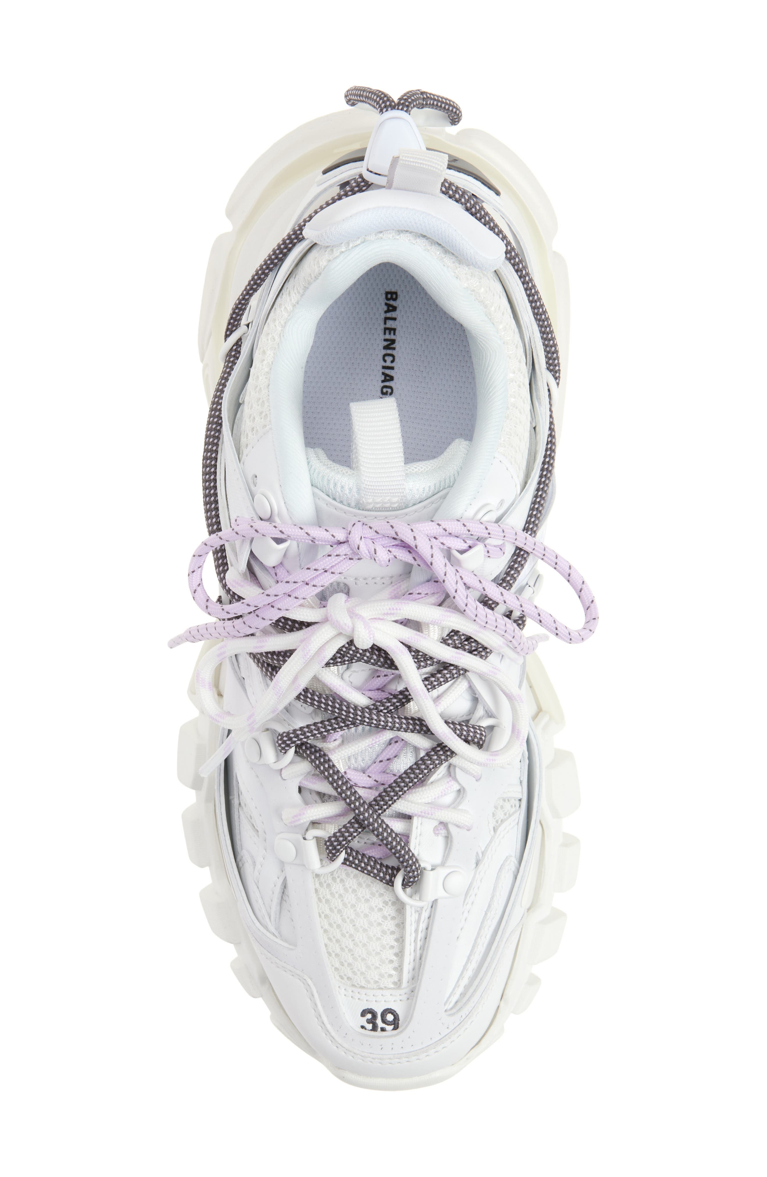 Balenciaga Track Trail Sneaker in White/Lilac at Nordstrom - 5