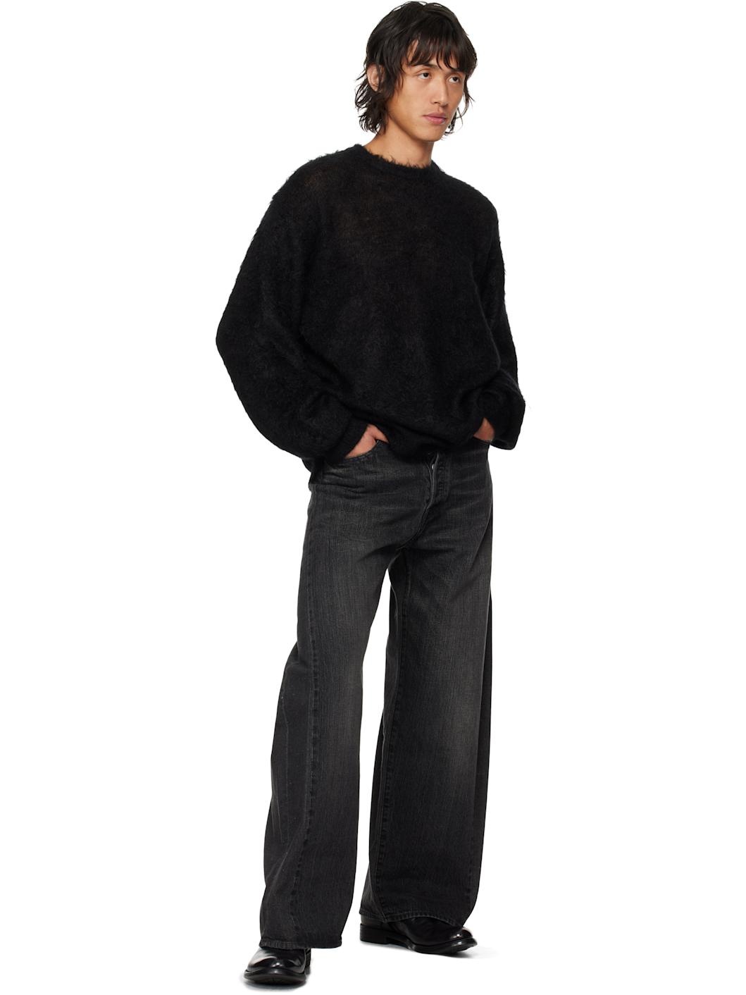 Black Kid Mohair Sweater - 4