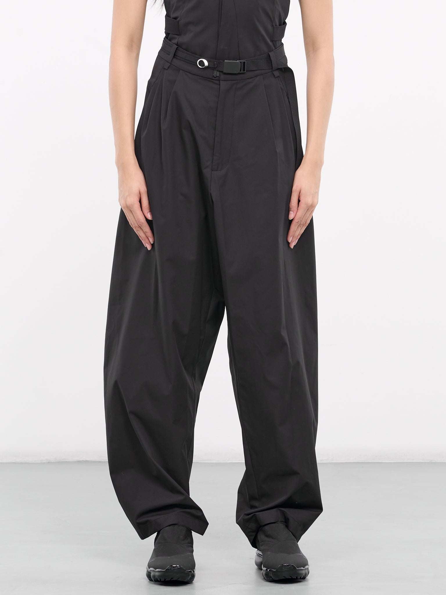 Belted Wide Pants - 1