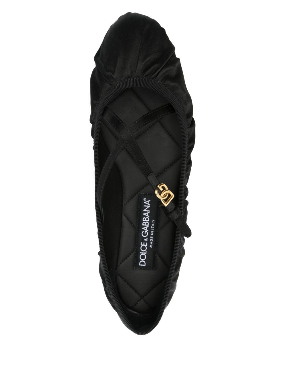 logo-buckle ballet flats - 4