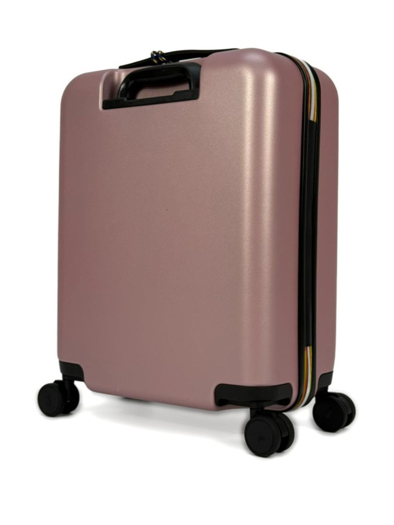 K-WAY embossed-logo wheeled luggage outlook
