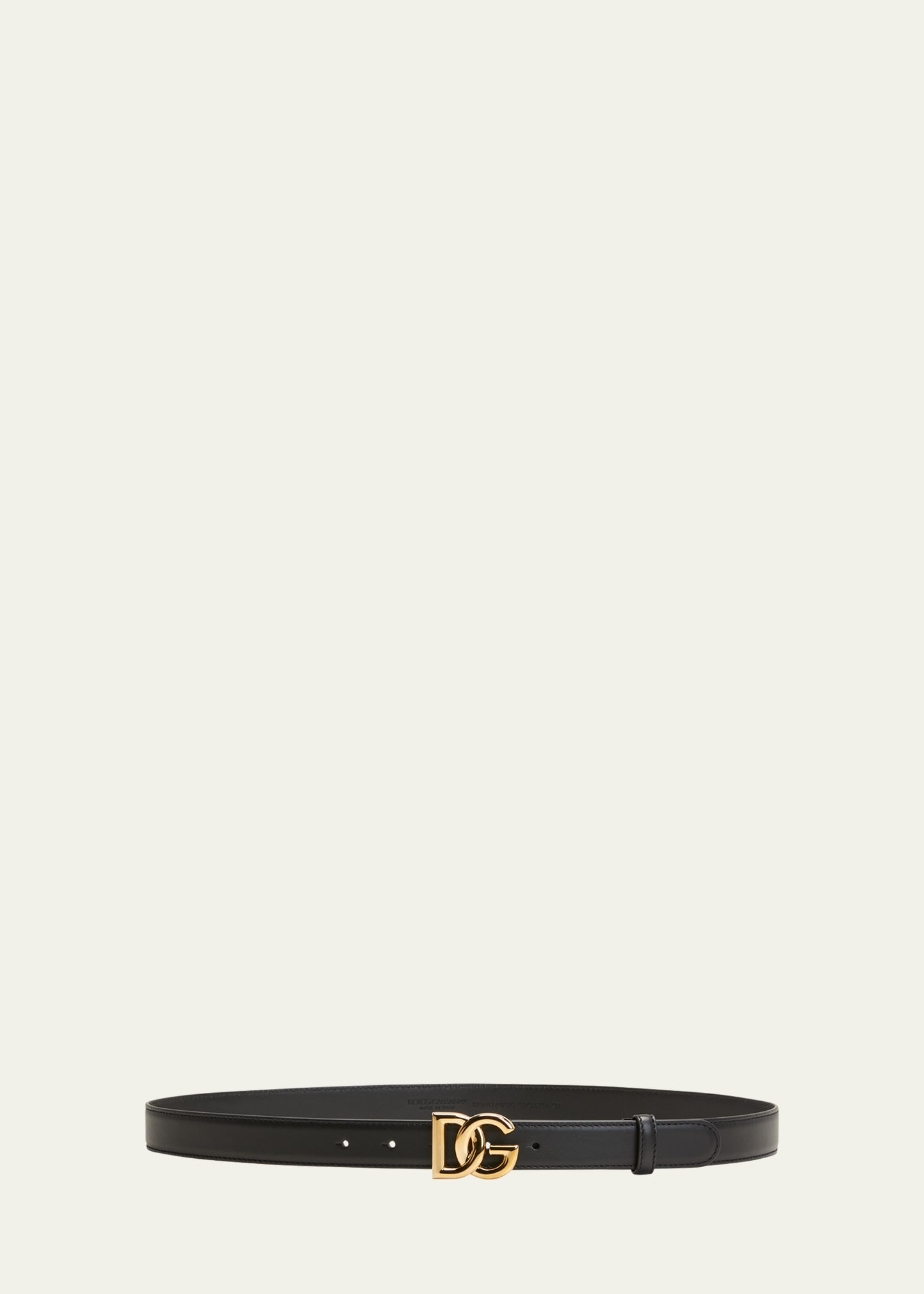 DG Ornate Logo Leather Belt - 1