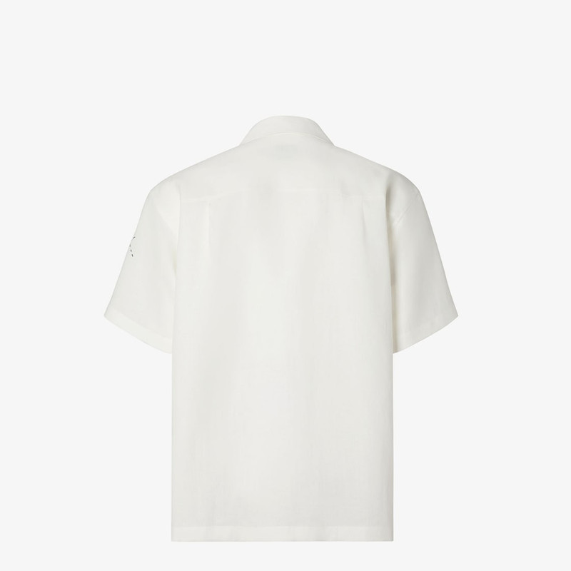 Shirt White linen shirt with embroidery 2